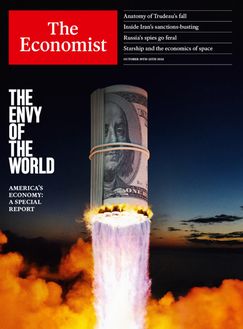 The Economist title named "The Envy of the World"