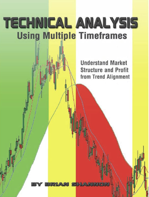 'Technical Analysis Using Multiple Timeframes' with a stock chart overlay. Text reads: 'Understand Market Structure and Profit from Trend Alignment.'